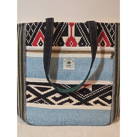 Himalayan Hemp Large Tote Bag 12x14x5 - Picture 2 of 6